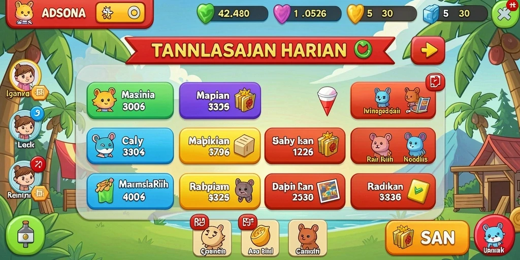 Tampilan awal yang menarik dan mudah dinavigasi.