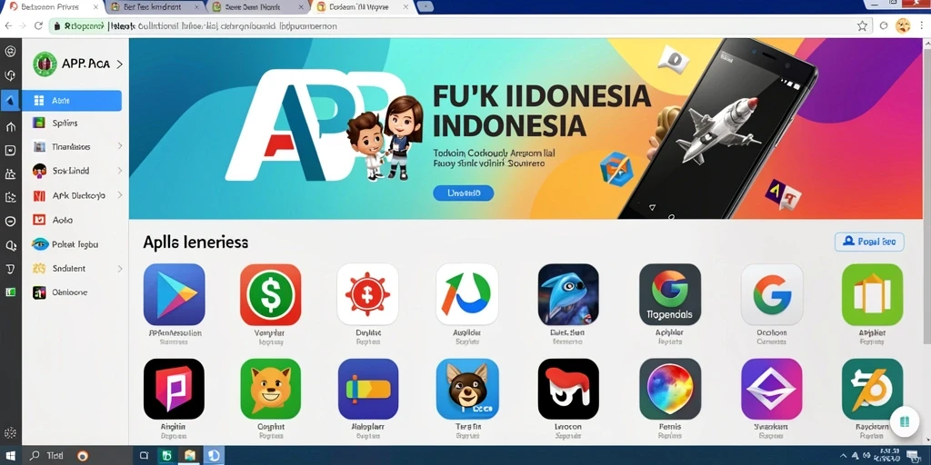 Tampilan awal aplikasi 62VIP yang menawan.