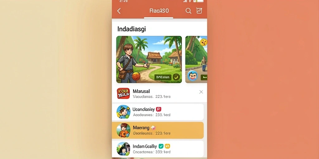 Tampilan menu utama yang menarik dan mudah dinavigasi.