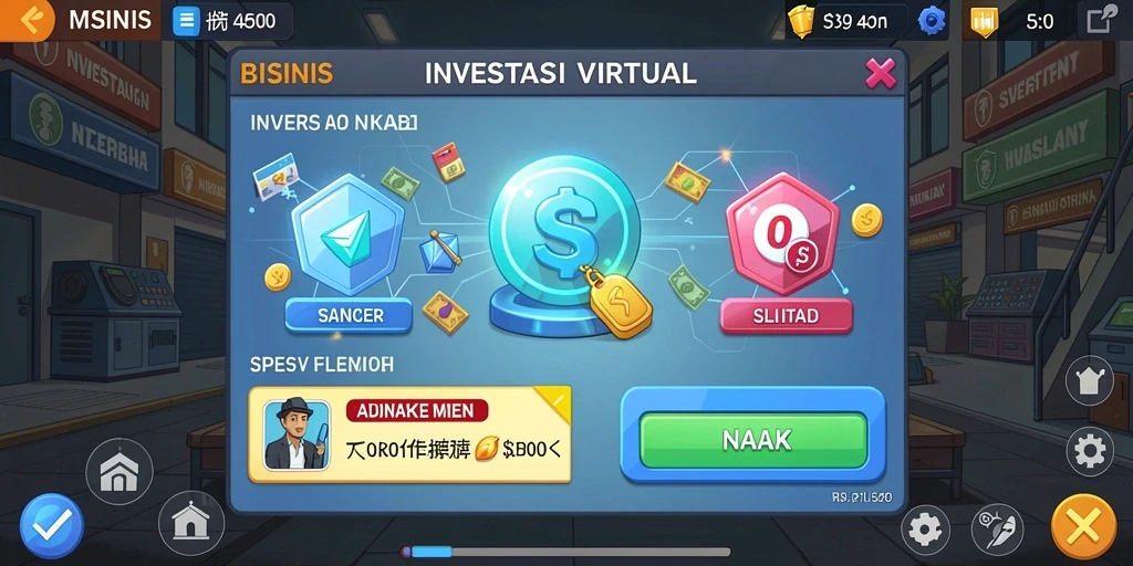 Grafis menakjubkan dengan banyak warna.