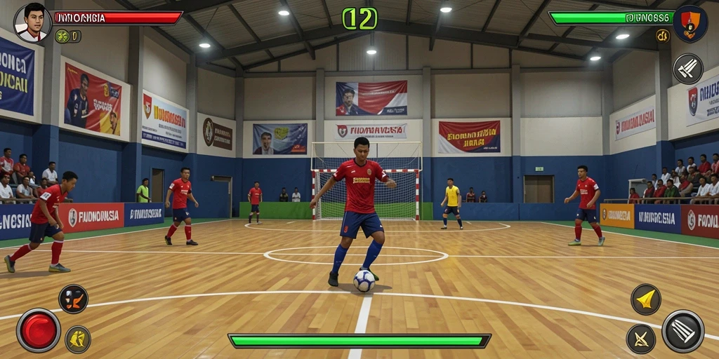Screenshot menunjukkan aksi mendebarkan karakter dalam ZOFAZA.