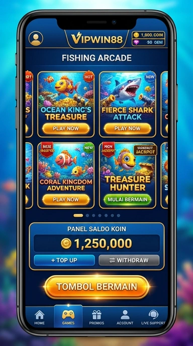 Cuplikan layar menu unduhan vipwin88 untuk perangkat Android